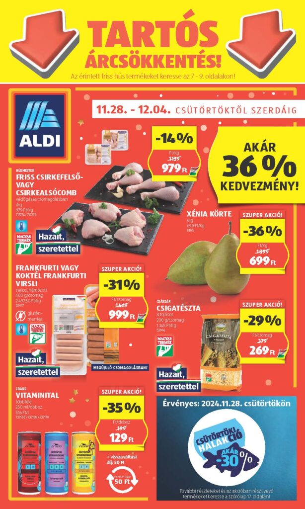 aldi akciós újság 48. hét