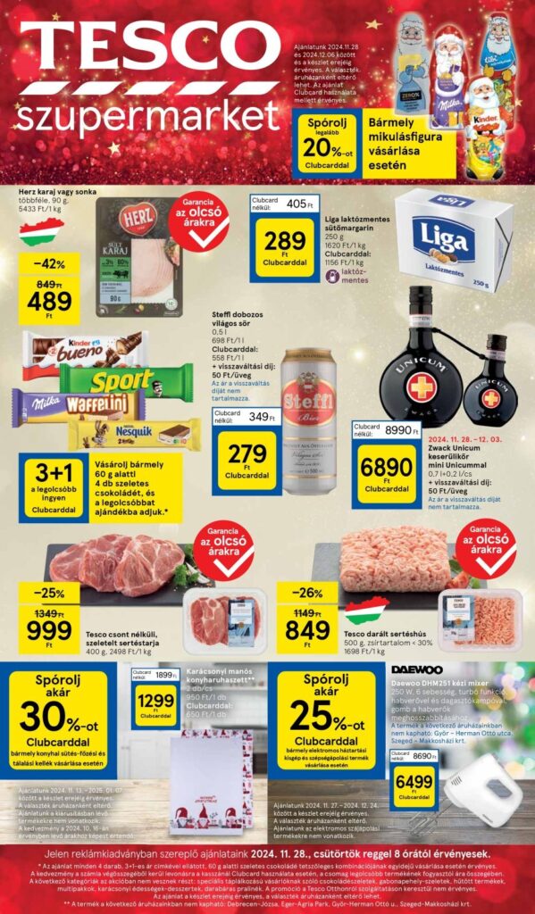 tesco szupermarket akciós újság 48. hét