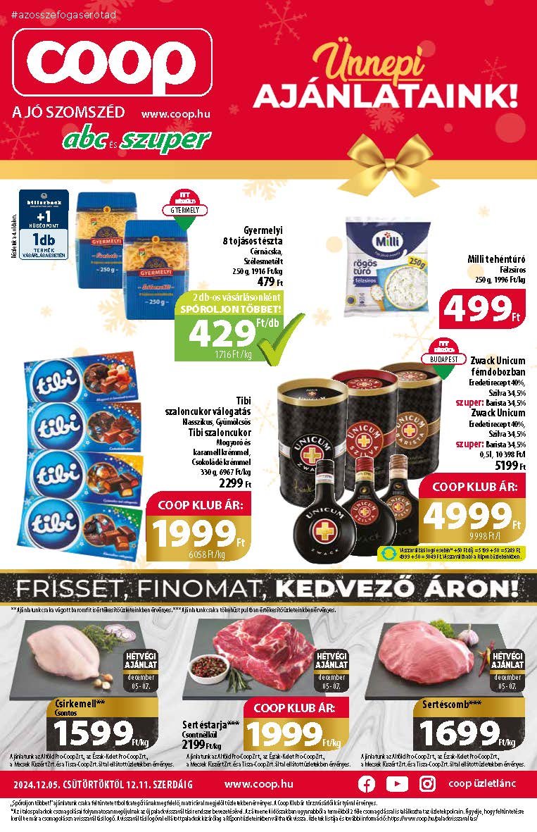 coop akciós újság 2024 49 hét