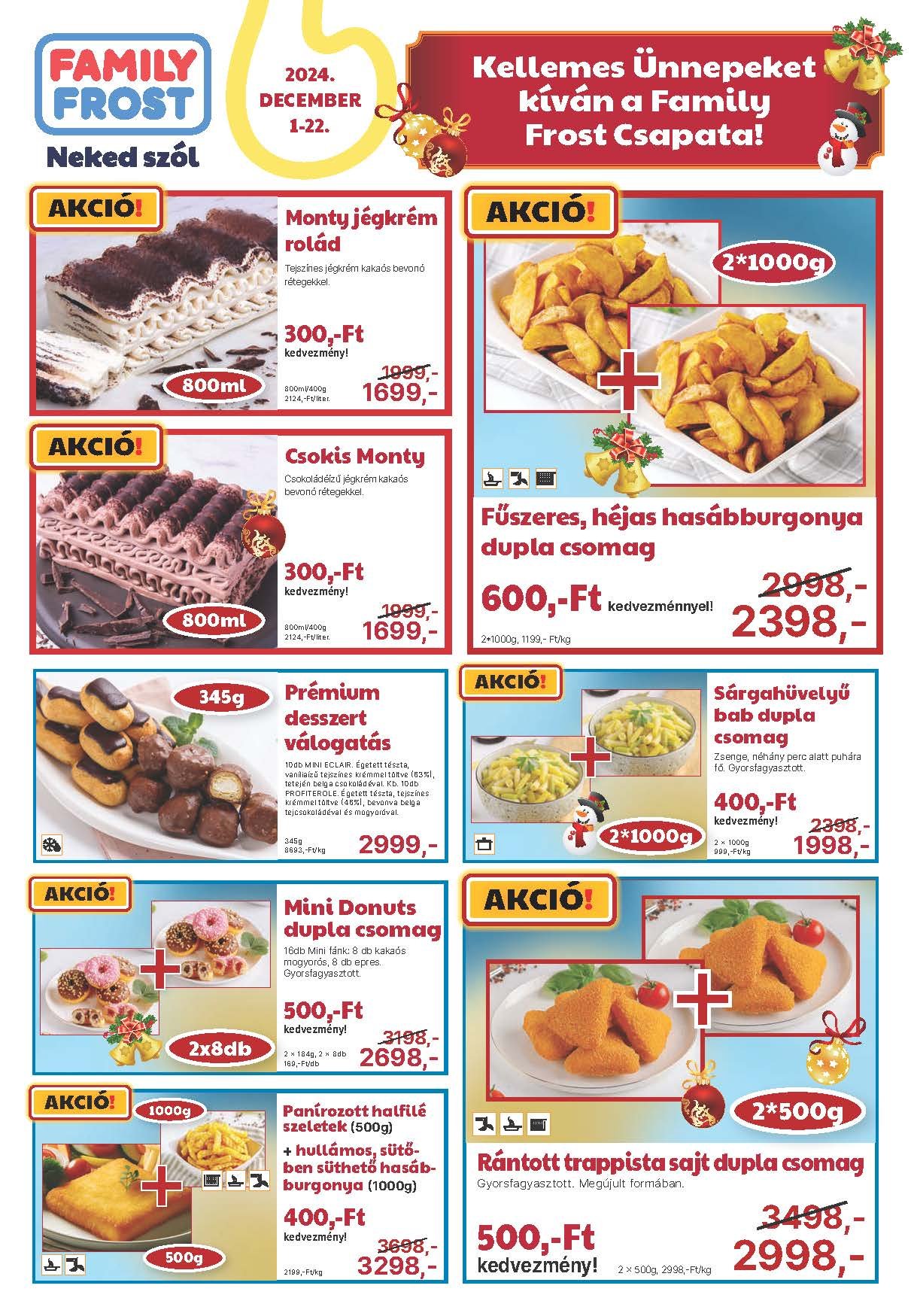 family frost akciós újság 2024 december