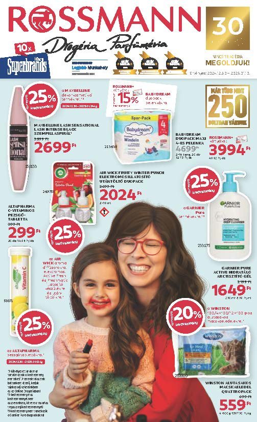 rossmann akciós újság 2024 12 30