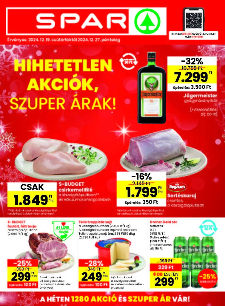 spar akciós újság 2024 51 hét