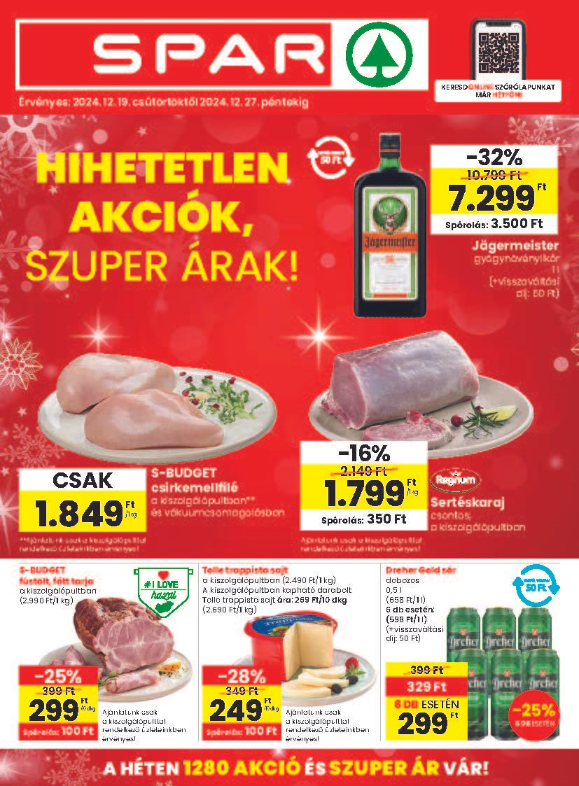 spar akciós újság 2024 51 hét