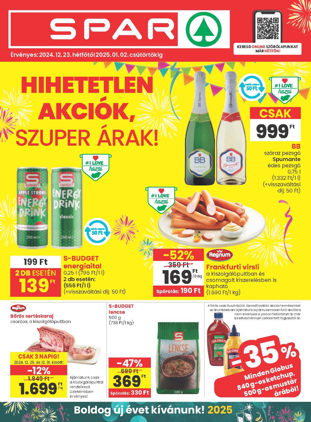 spar akciós újság 2024 52 hét