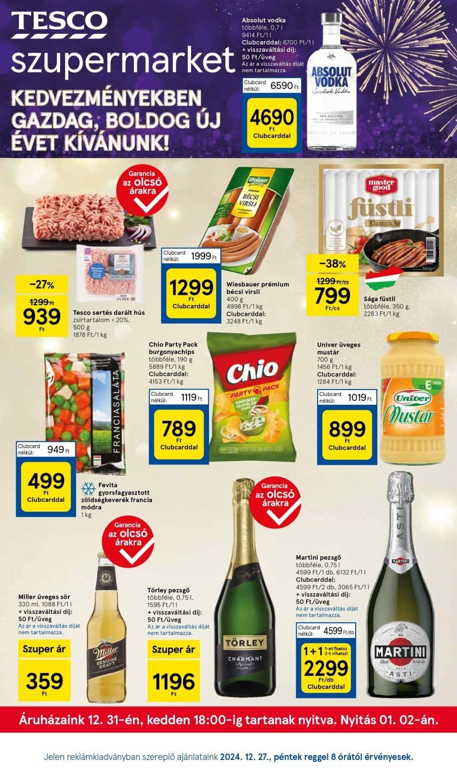 tesco szupermarket akciós újság 2024 52 hét