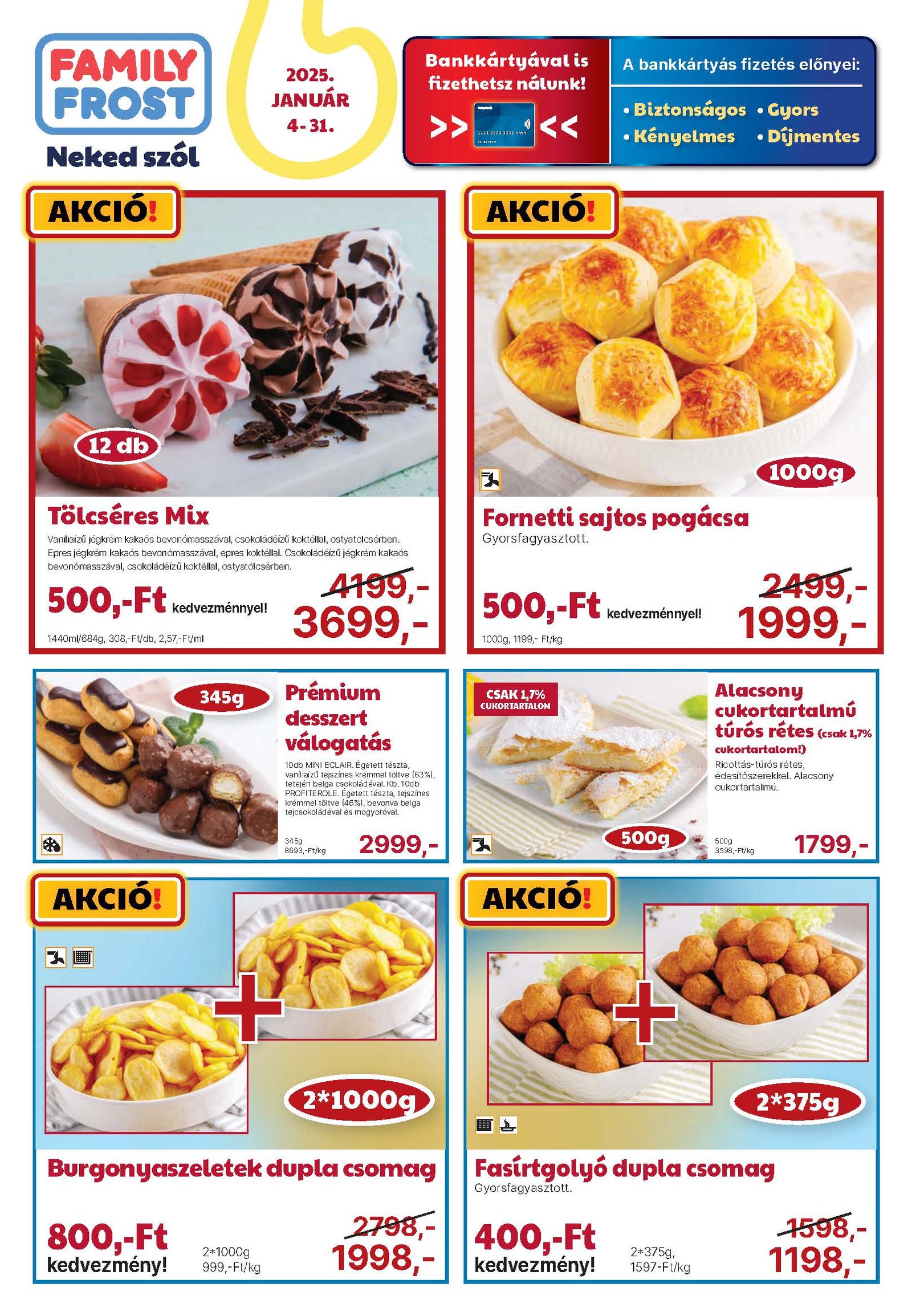 family frost akciós újság 2025 január