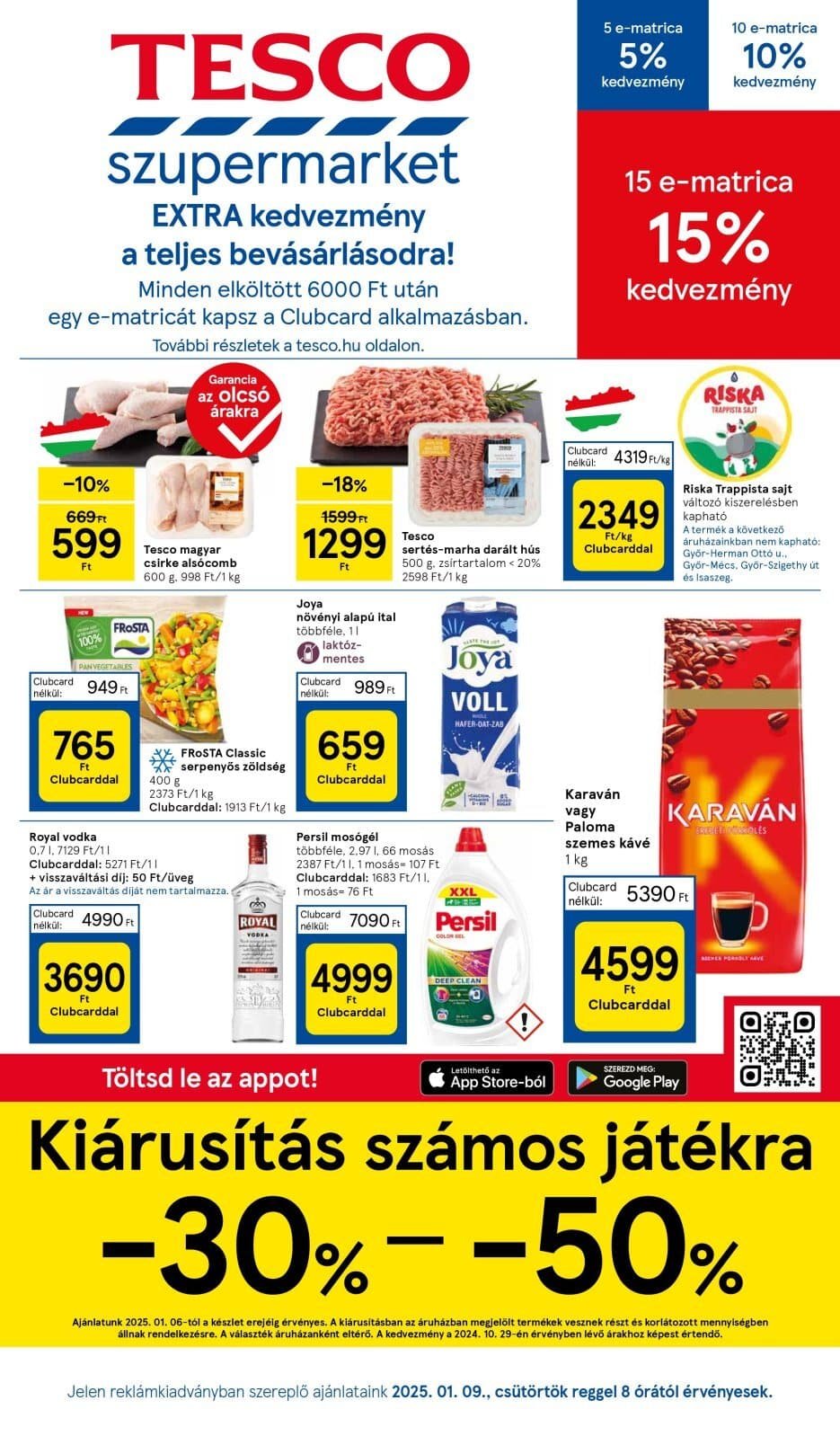 tesco szupermarket akciós újság 2025 2 hét