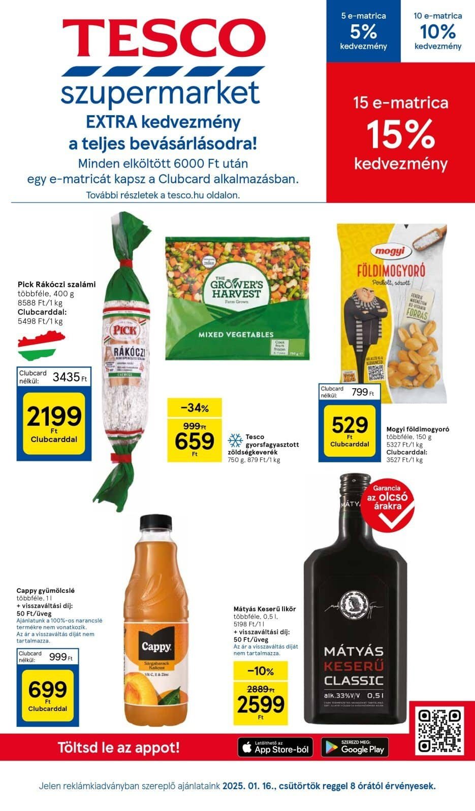 tesco szupermarket akciós újság 2025 3 hét