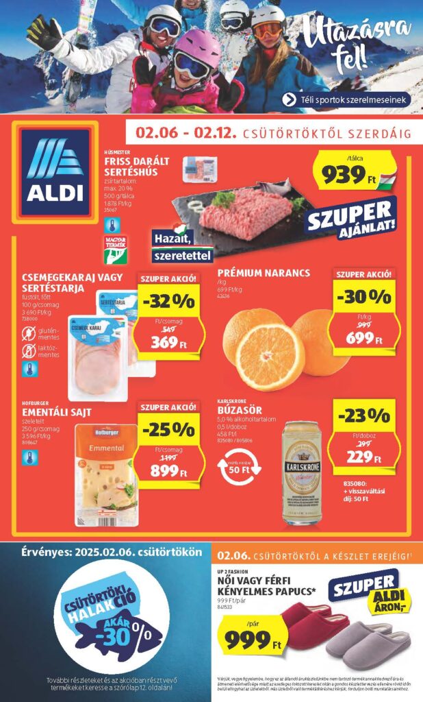 aldi akciós újság 2025 6 hét