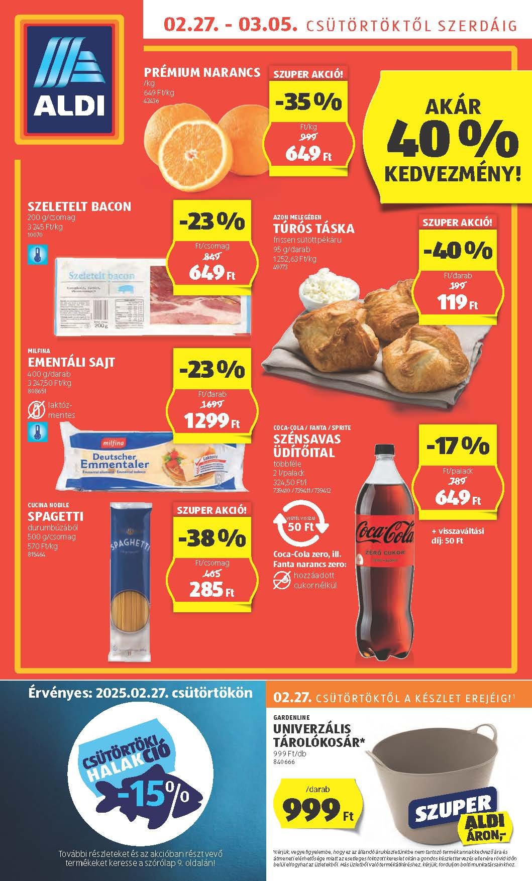 aldi akciós újság 2025 9 hét
