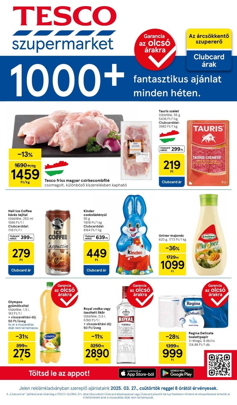 tesco szupermarket akciós újság 2025 13 hét