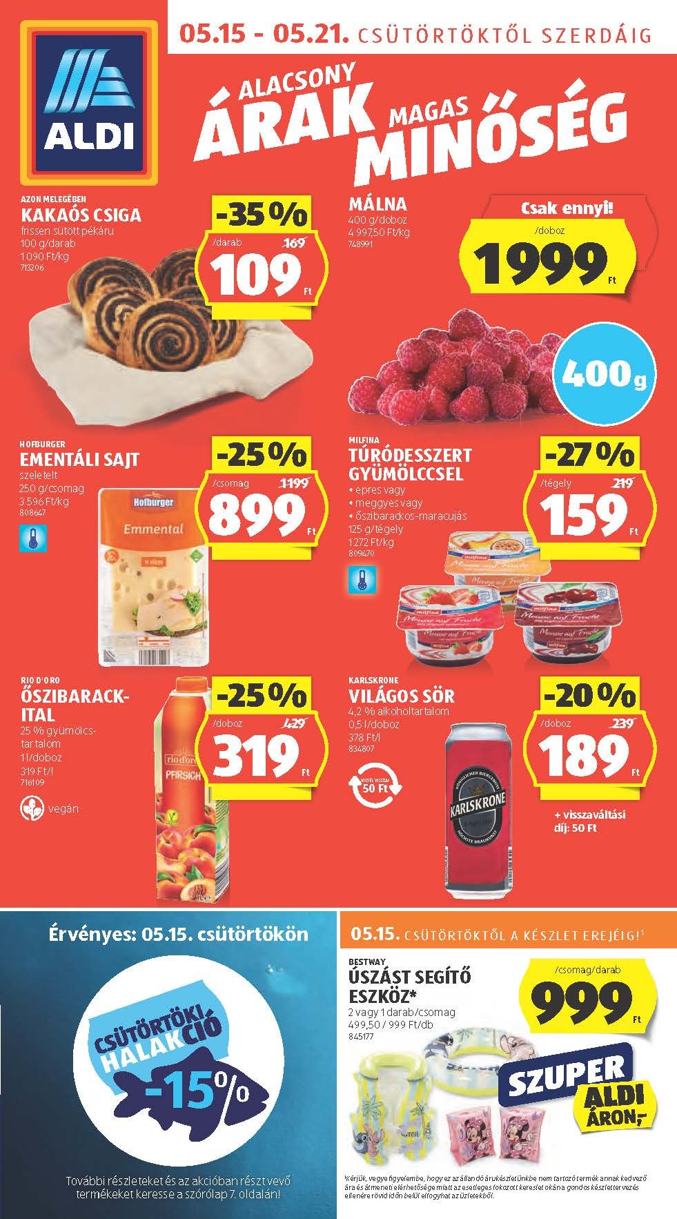 aldi akciós újság 2025 20 hét