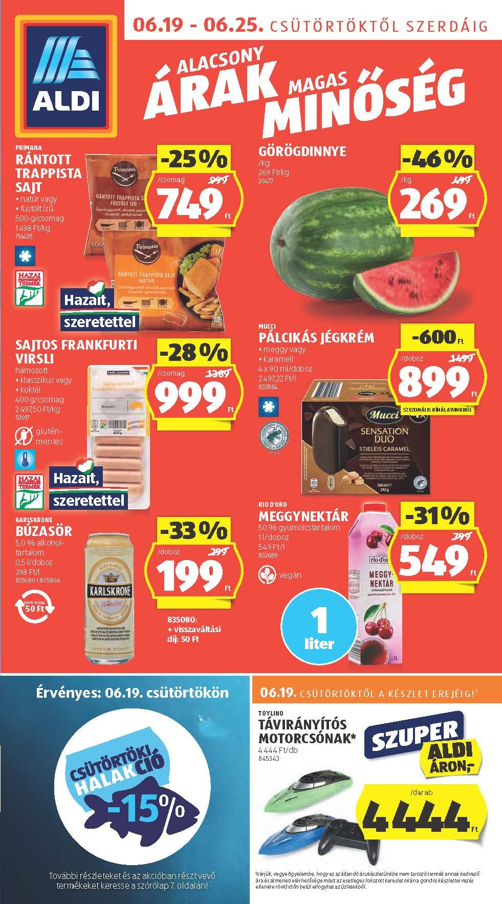 aldi akciós újság 2025 25 hét