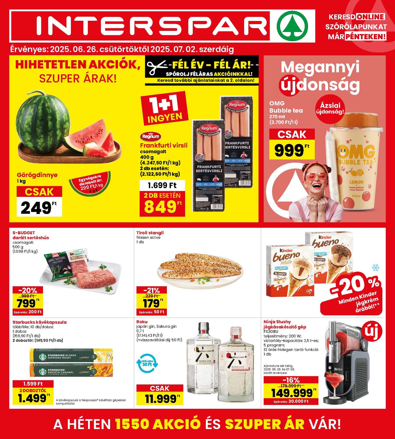 interspar akciós újság 2025 26 hét
