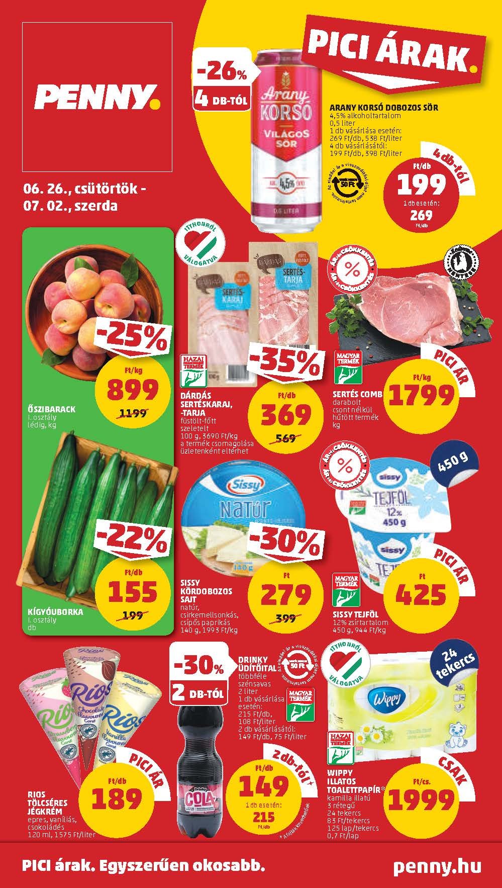 penny akciós újság 2025 26 hét