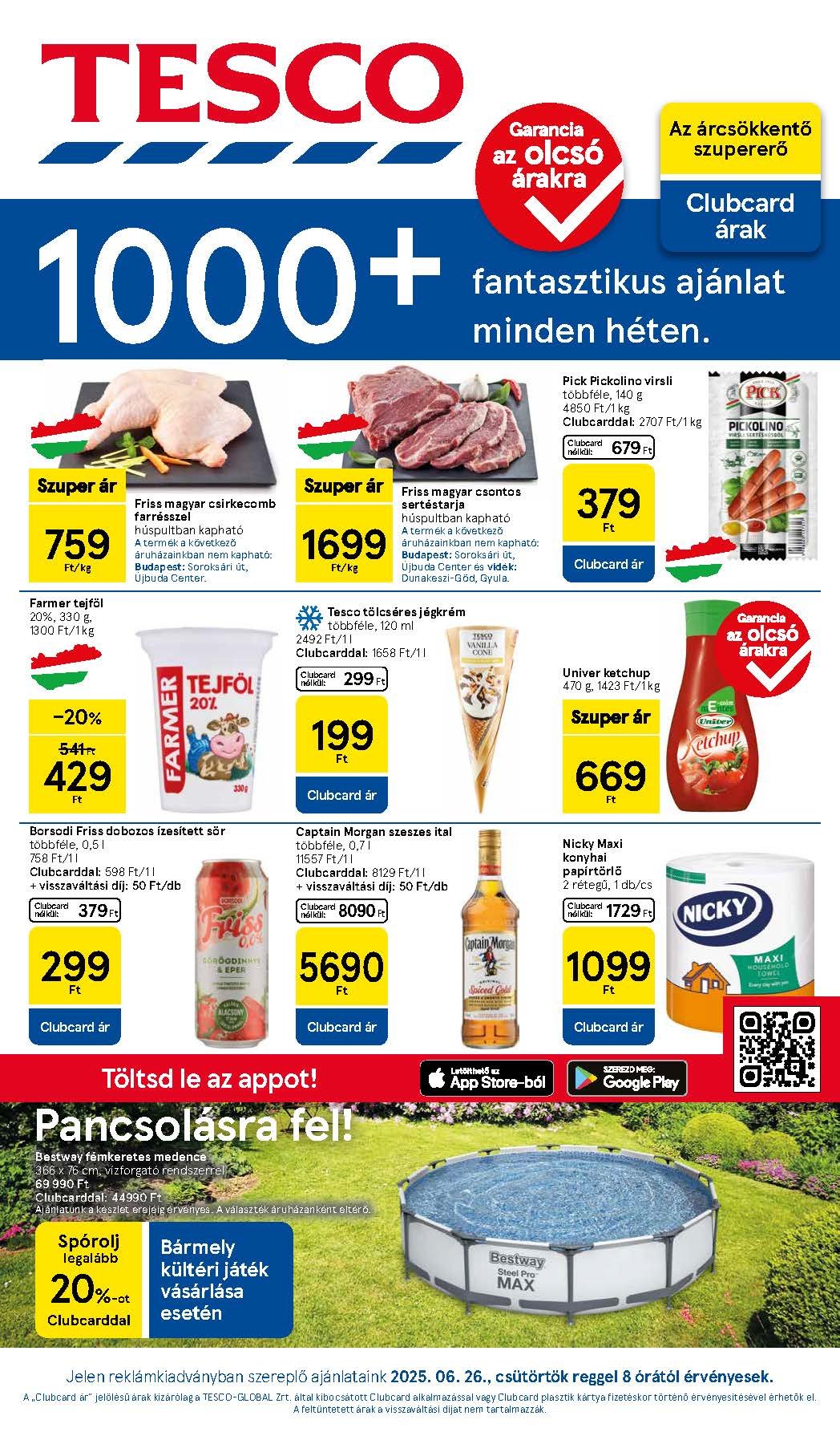 tesco hipermarket akciós újság 2025 26 hét