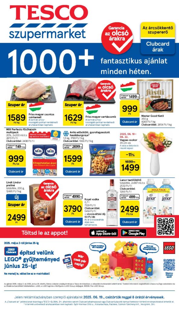 tesco szupermarket akciós újság 2025 25 hét