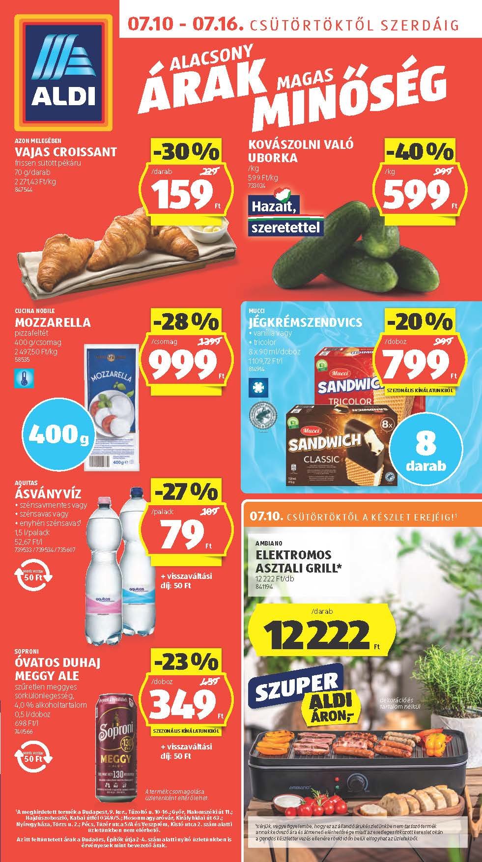 aldi akciós újság 2025 28 hét
