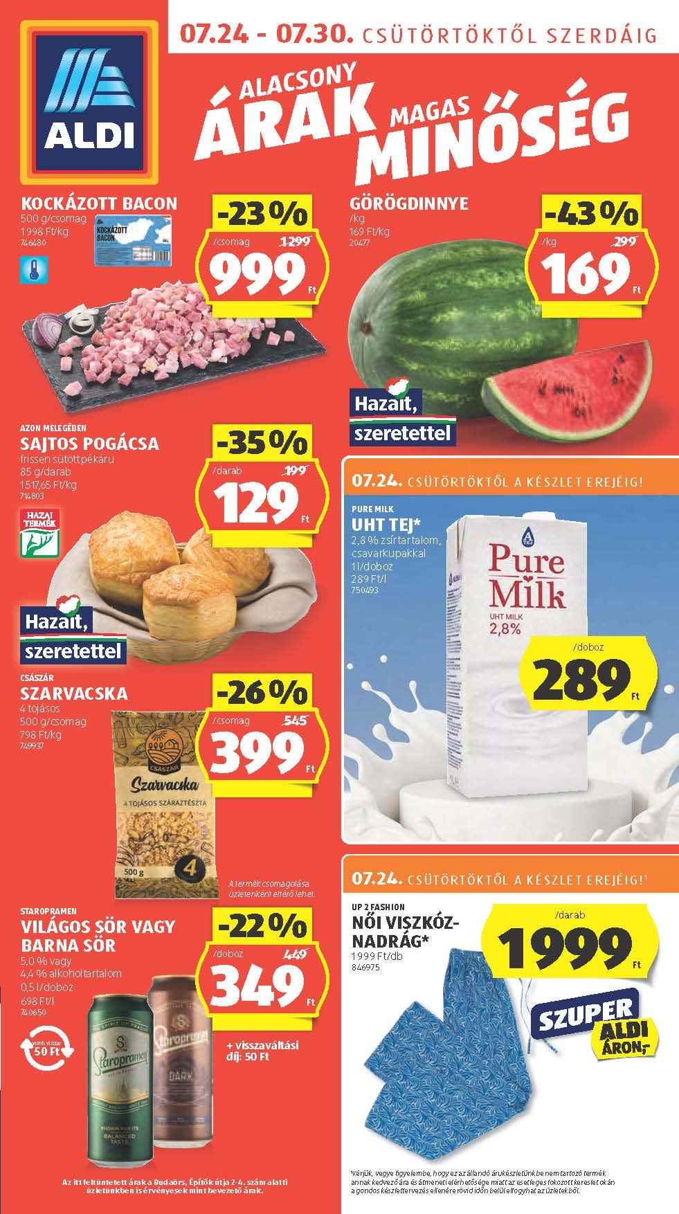 aldi akciós újság 2025 30 hét
