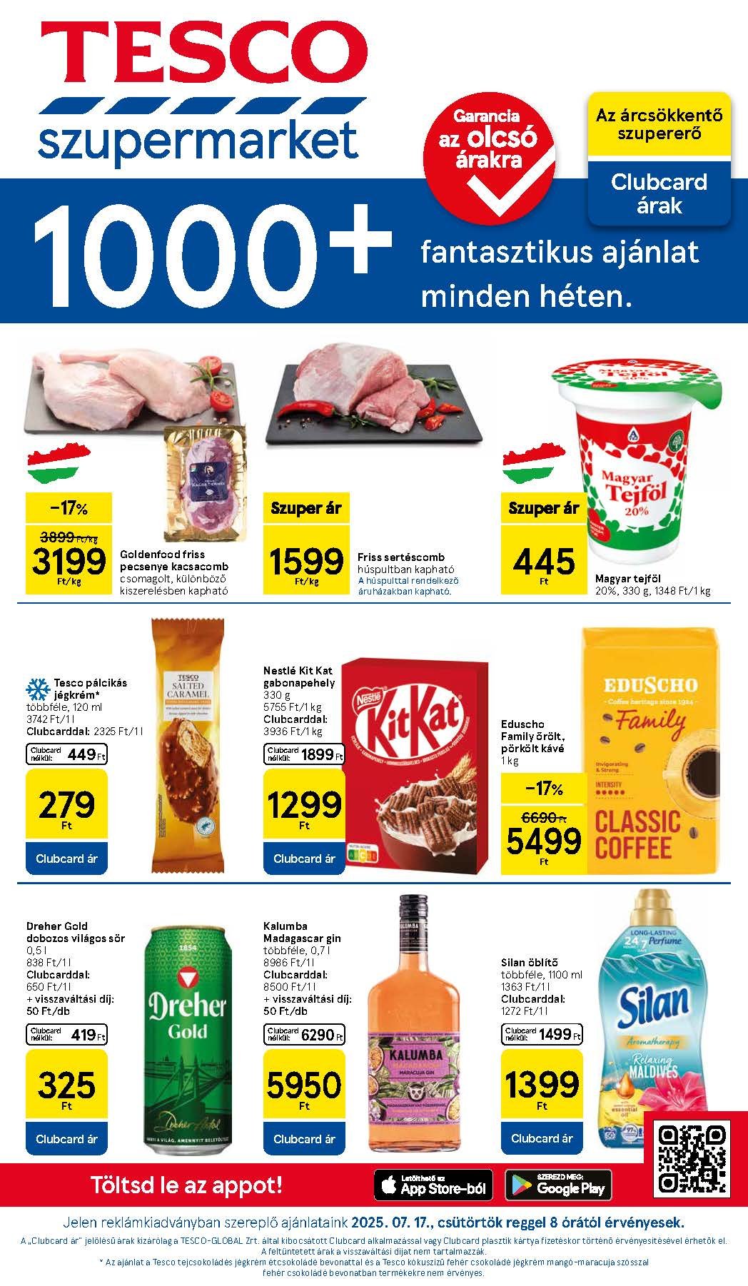 tesco szupermarket akciós újság 2025 29 hét