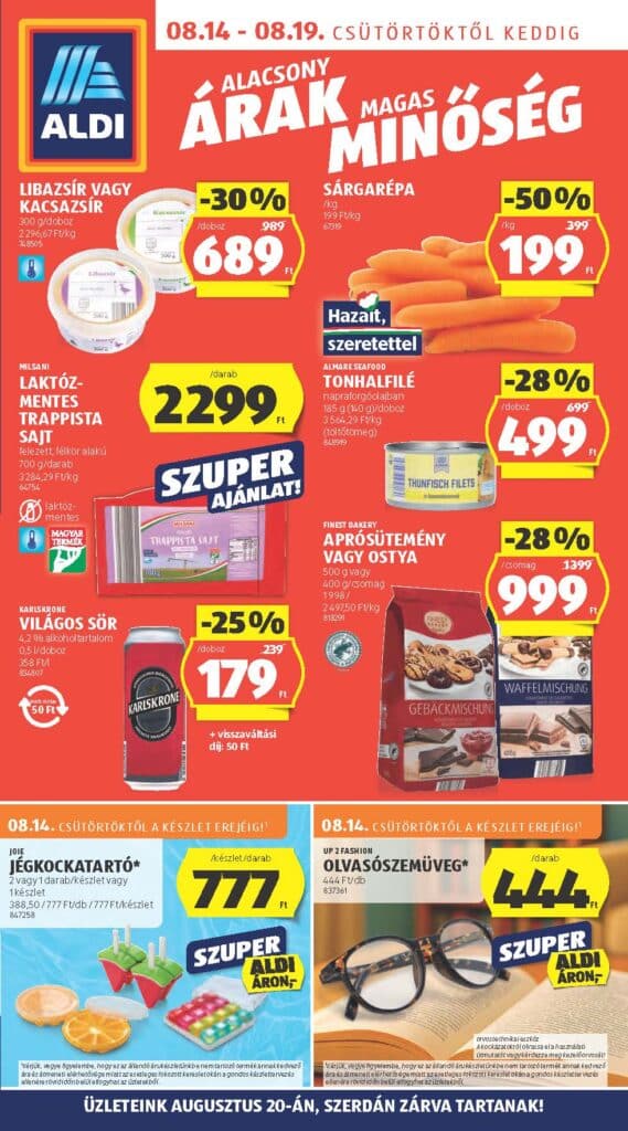 aldi akciós újság 2025 33 hét
