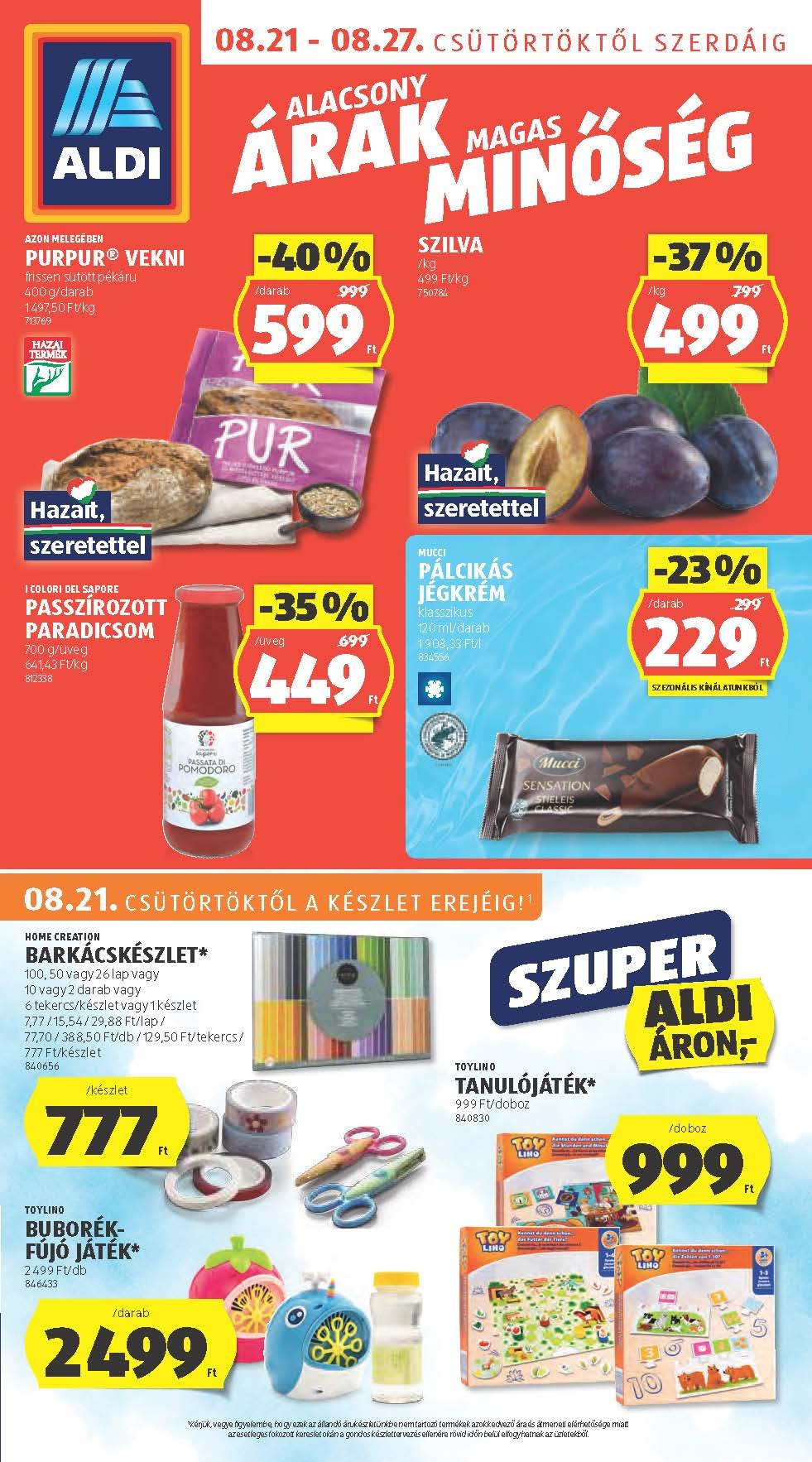 aldi akciós újság 2025 34 hét