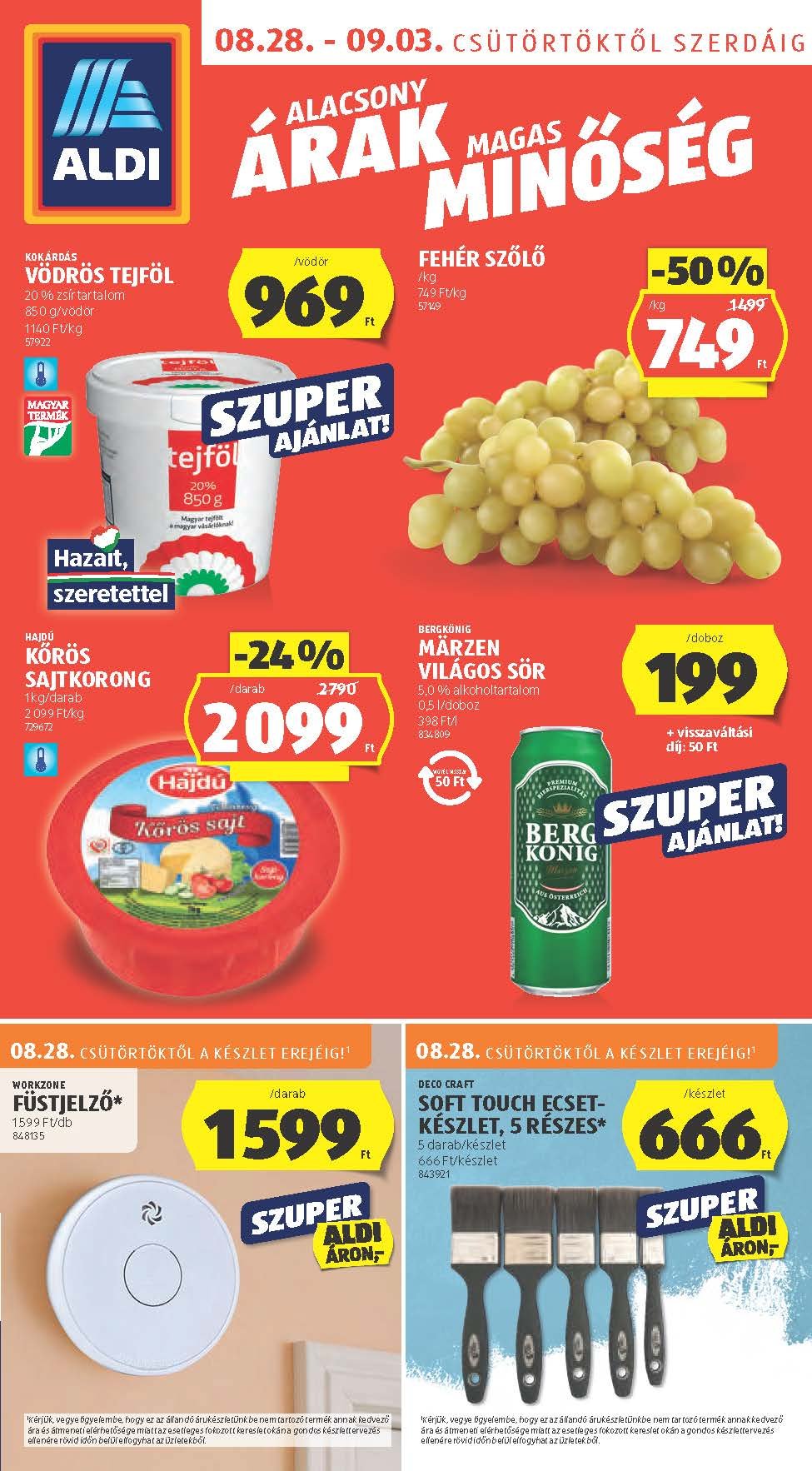 aldi akciós újság 2025 35 hét