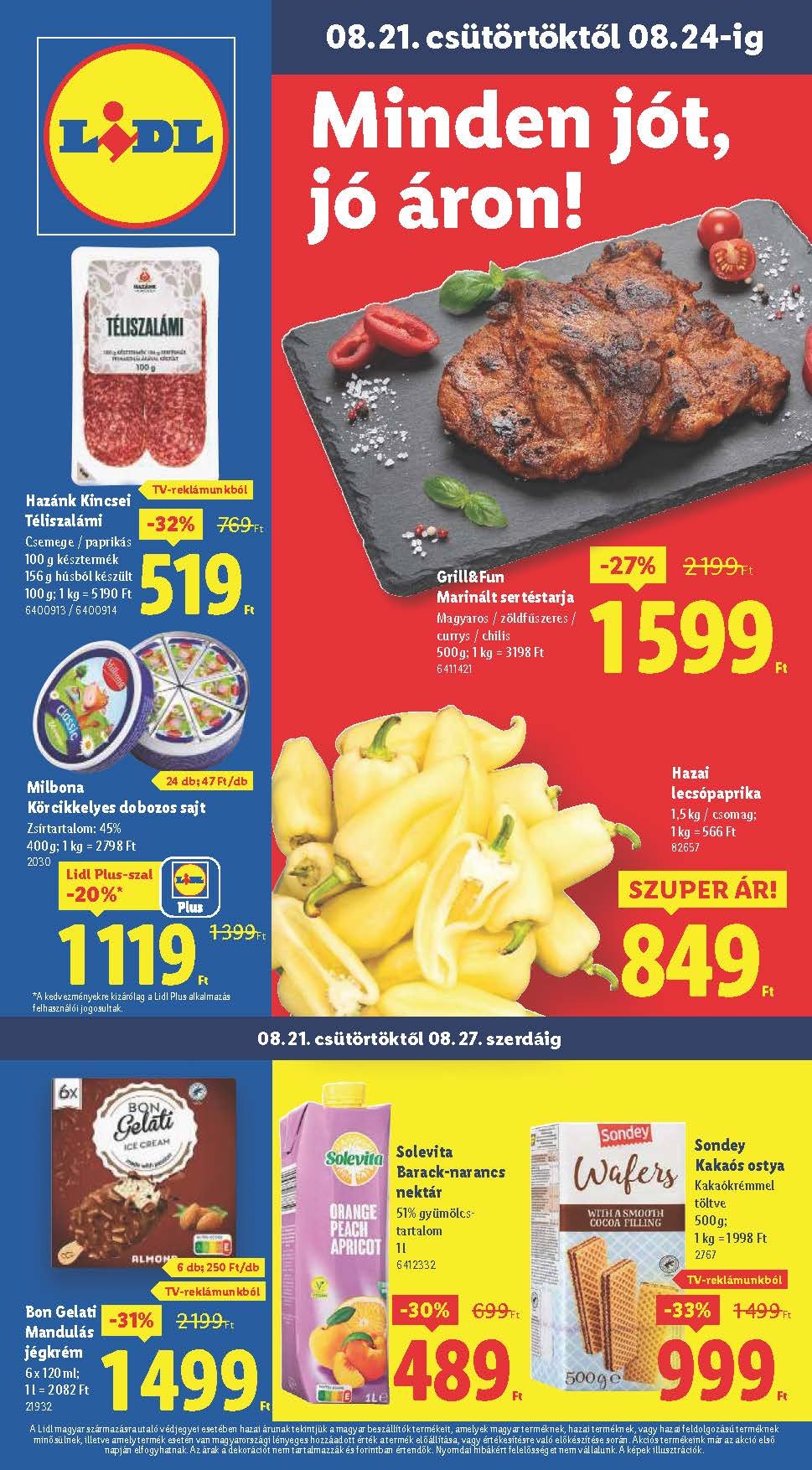 lidl akciós újság 2025 34 hét