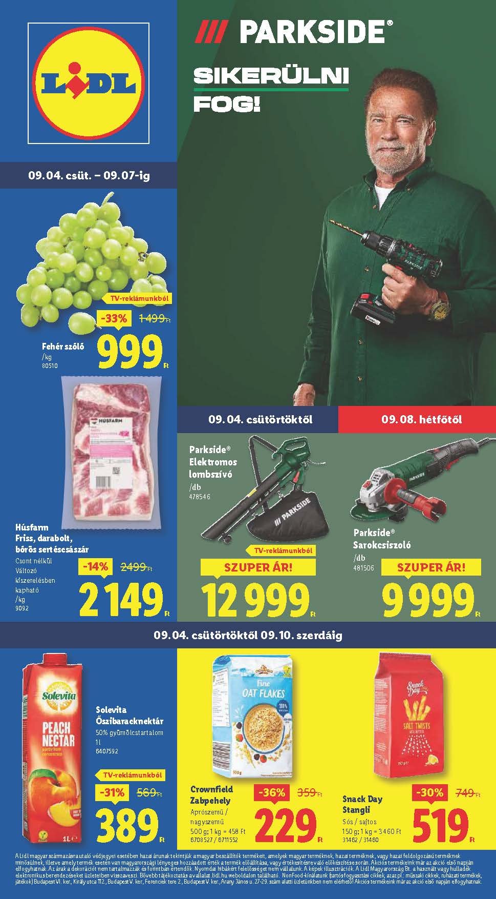 lidl akciós újság 2025 36 hét