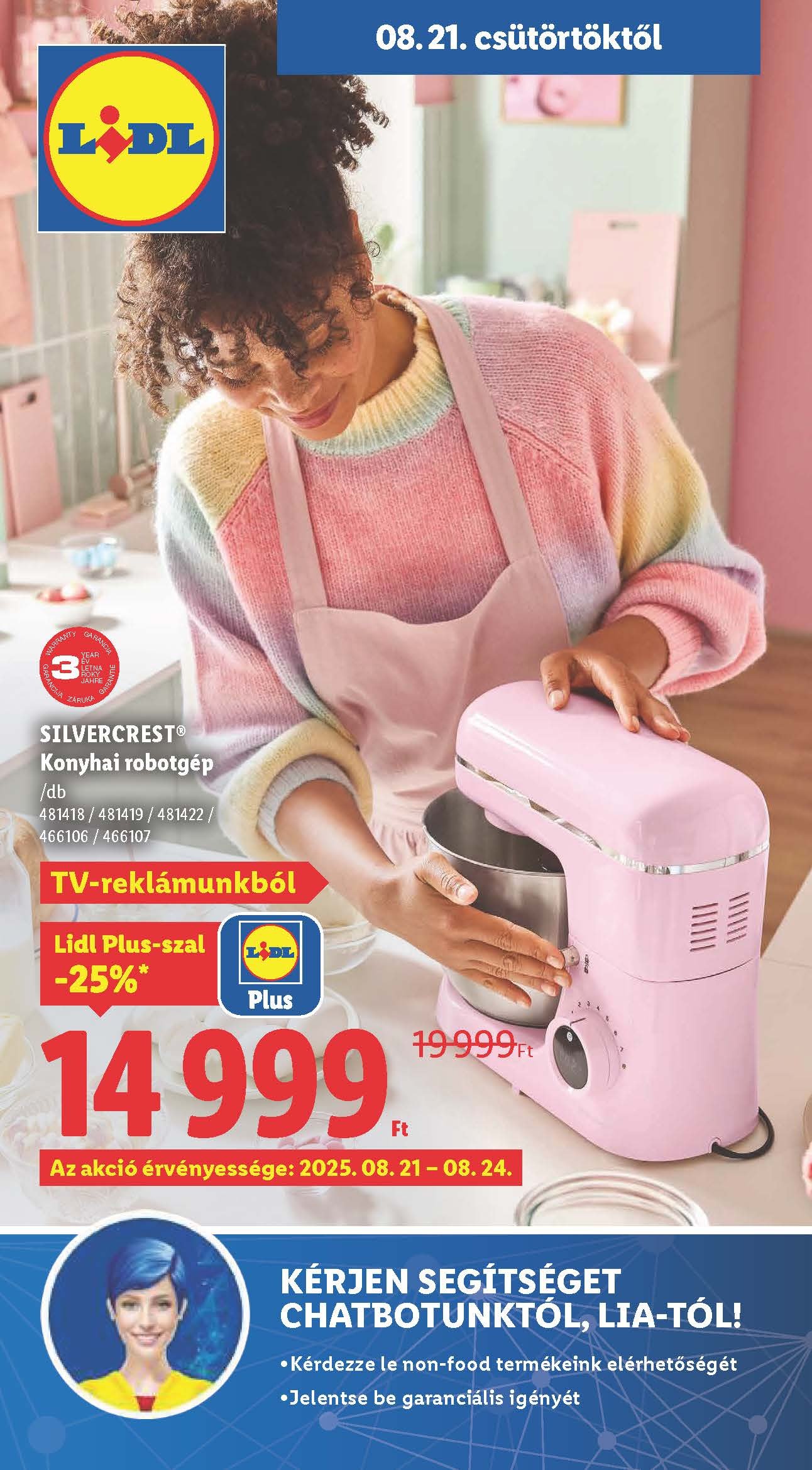 lidl nonfood akciós újság 2025 34 hét