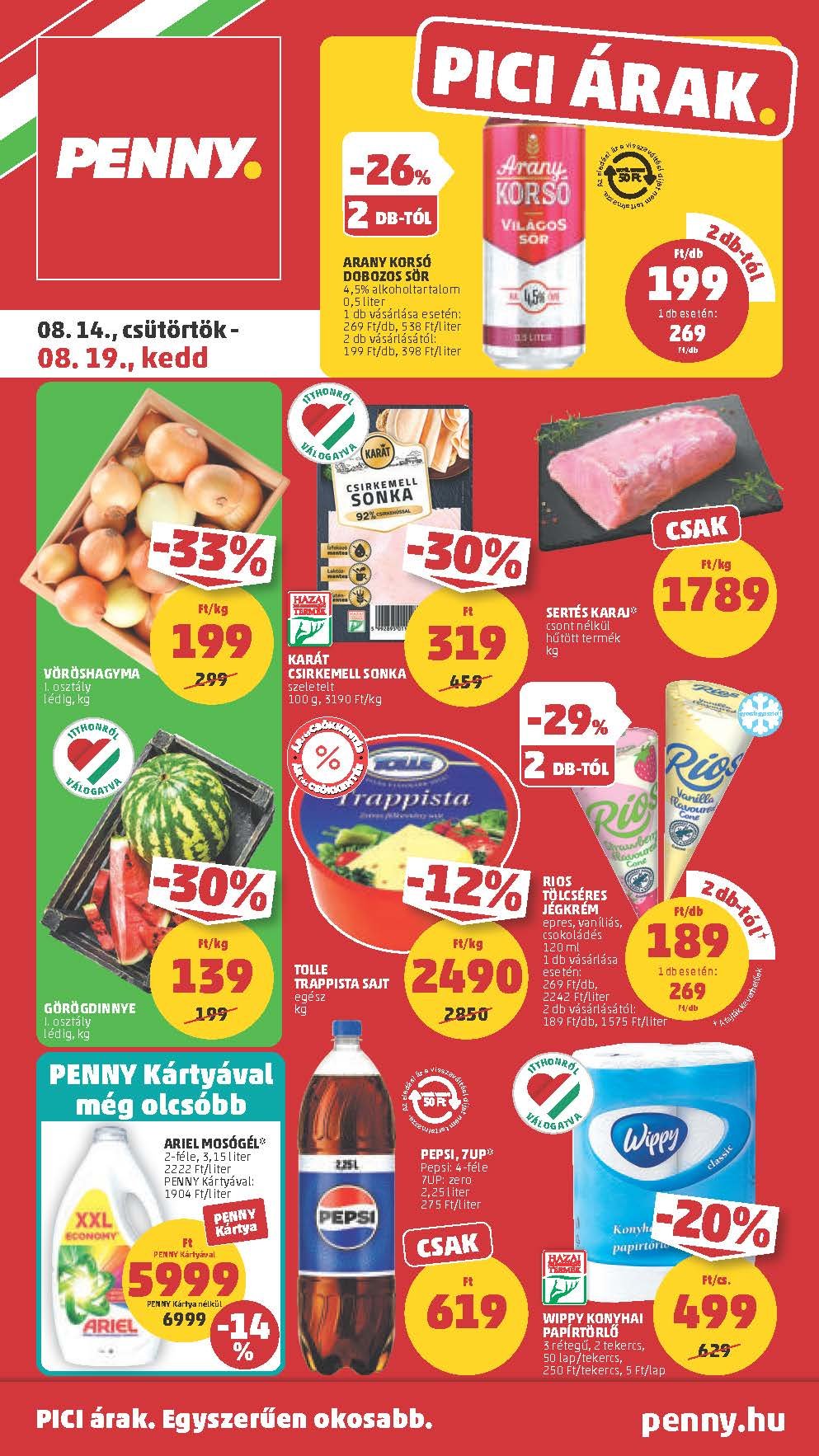 penny akciós újság 2025 33 hét