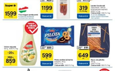 tesco szupermarket akciós újság 2025 34 hét