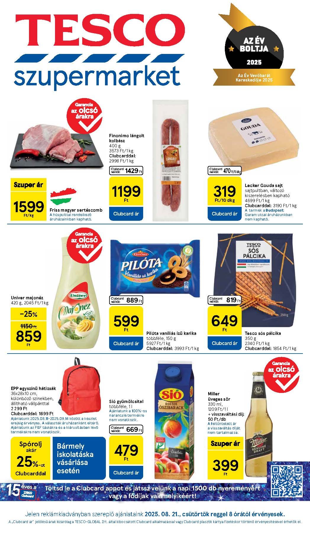 tesco szupermarket akciós újság 2025 34 hét