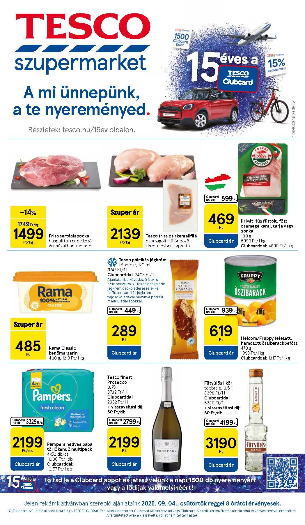 tesco szupermarket akciós újság 2025 36 hét