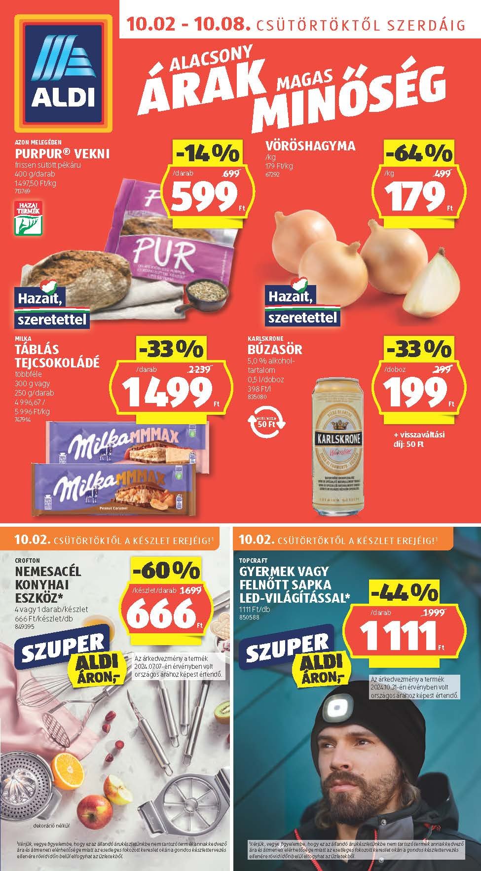 aldi akciós újság 2025 40 hét