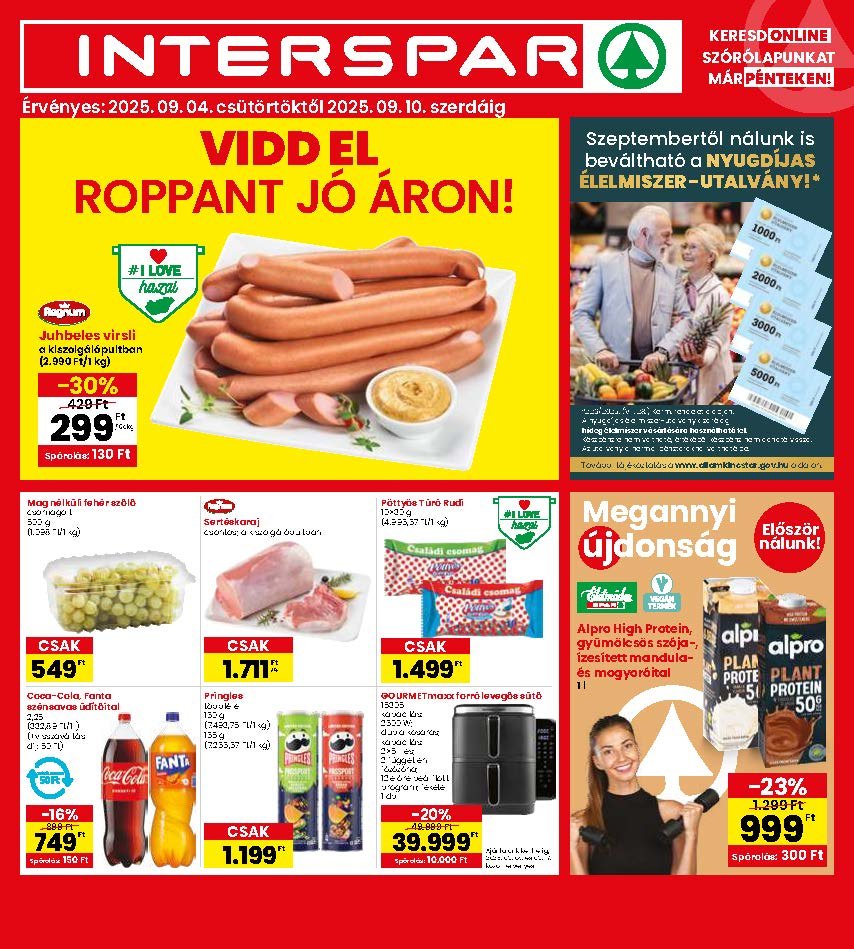 interspar akciós újság 2025 36 hét