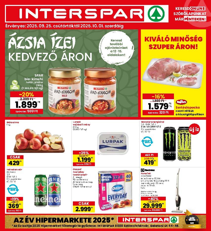 interspar akciós újság 2025 39 hét