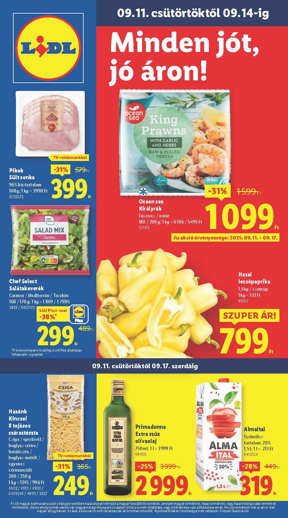 lidl akciós újság 2025 37 hét
