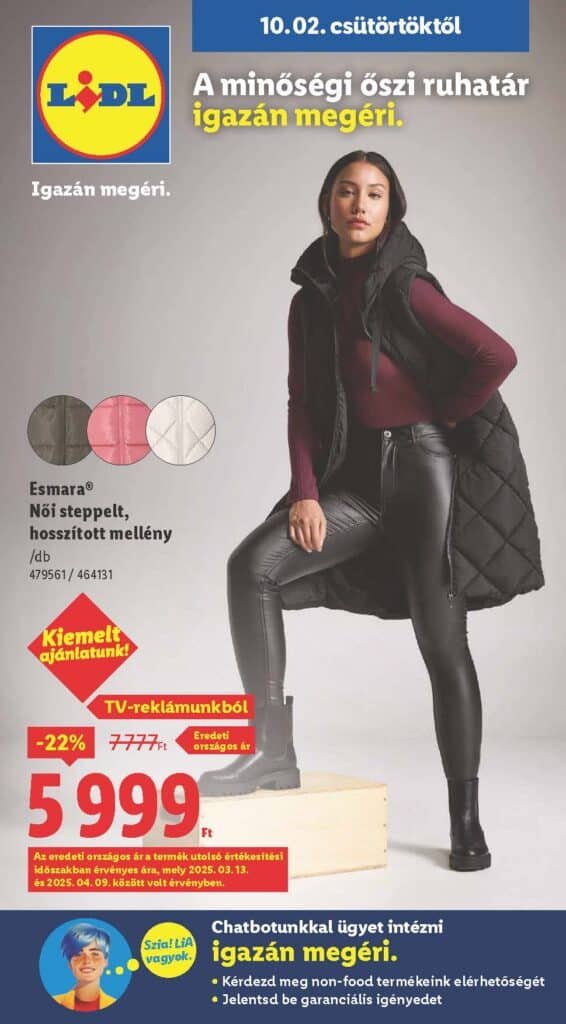 lidl nonfood akciós újság 2025 40 hét