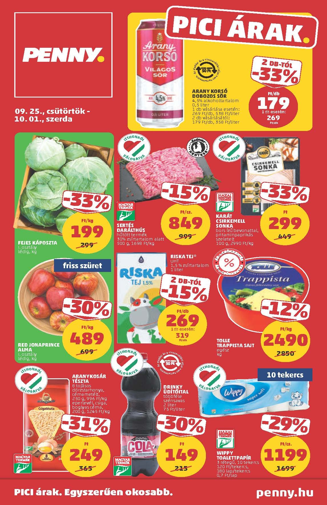 penny akciós újság 2025 39 hét