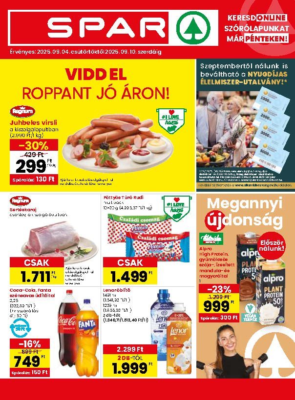 spar akciós újság 2025 36 hét