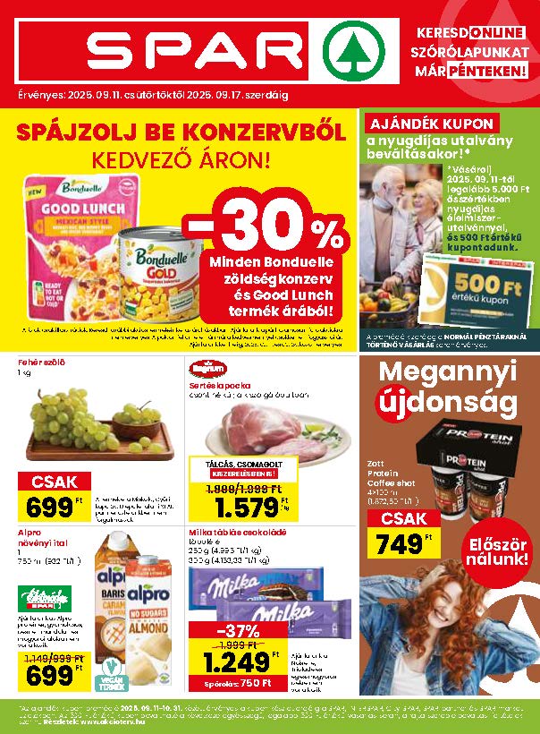 spar akciós újság 2025 37 hét
