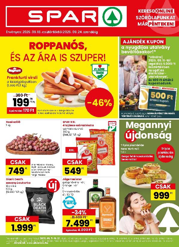 spar akciós újság 2025 38 hét