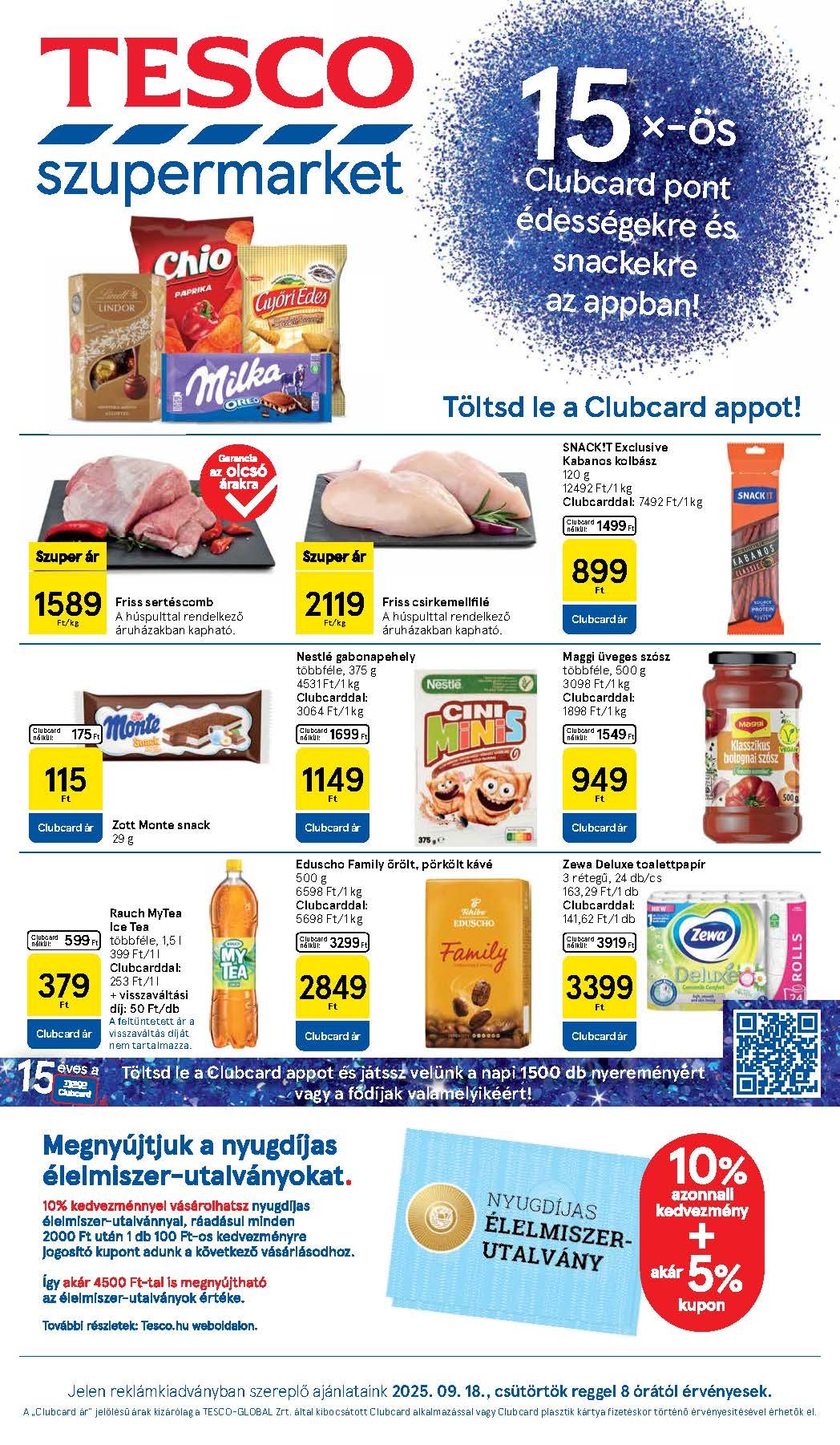 tesco szupermarket akciós újság 2025 38 hét