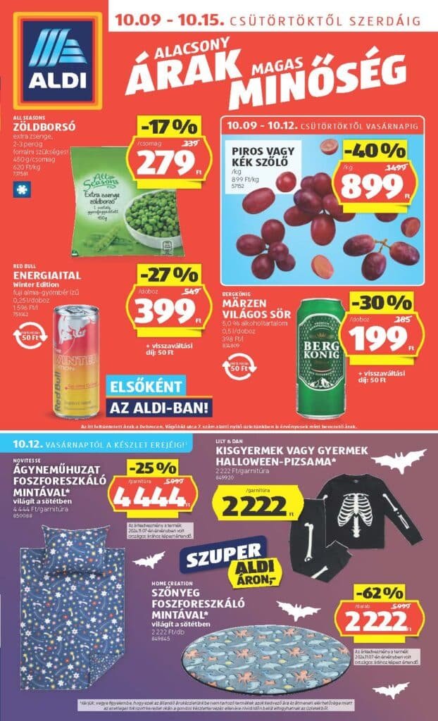 aldi akciós újság 2025 41 hét