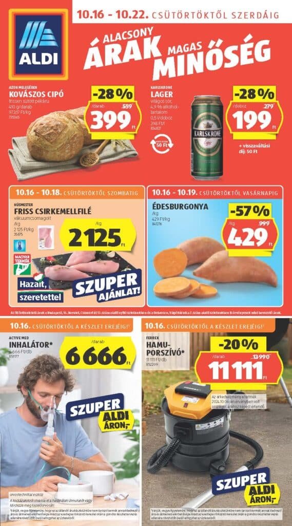 aldi akciós újság 2025 42 hét