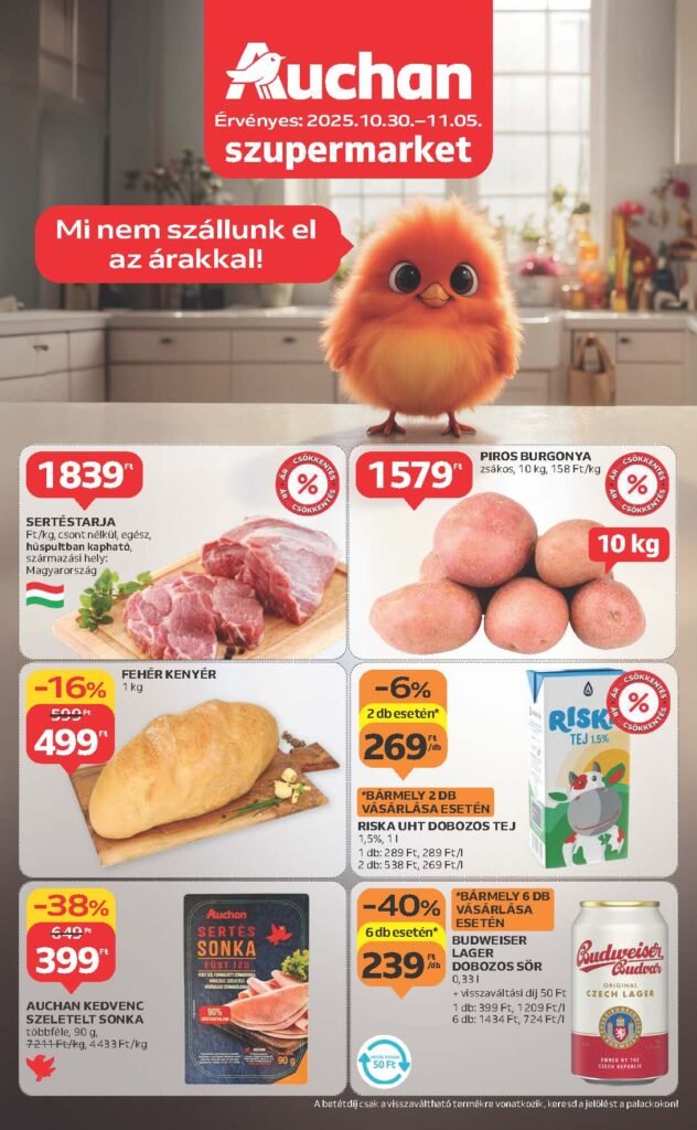auchan akciós újság 2025 44 hét