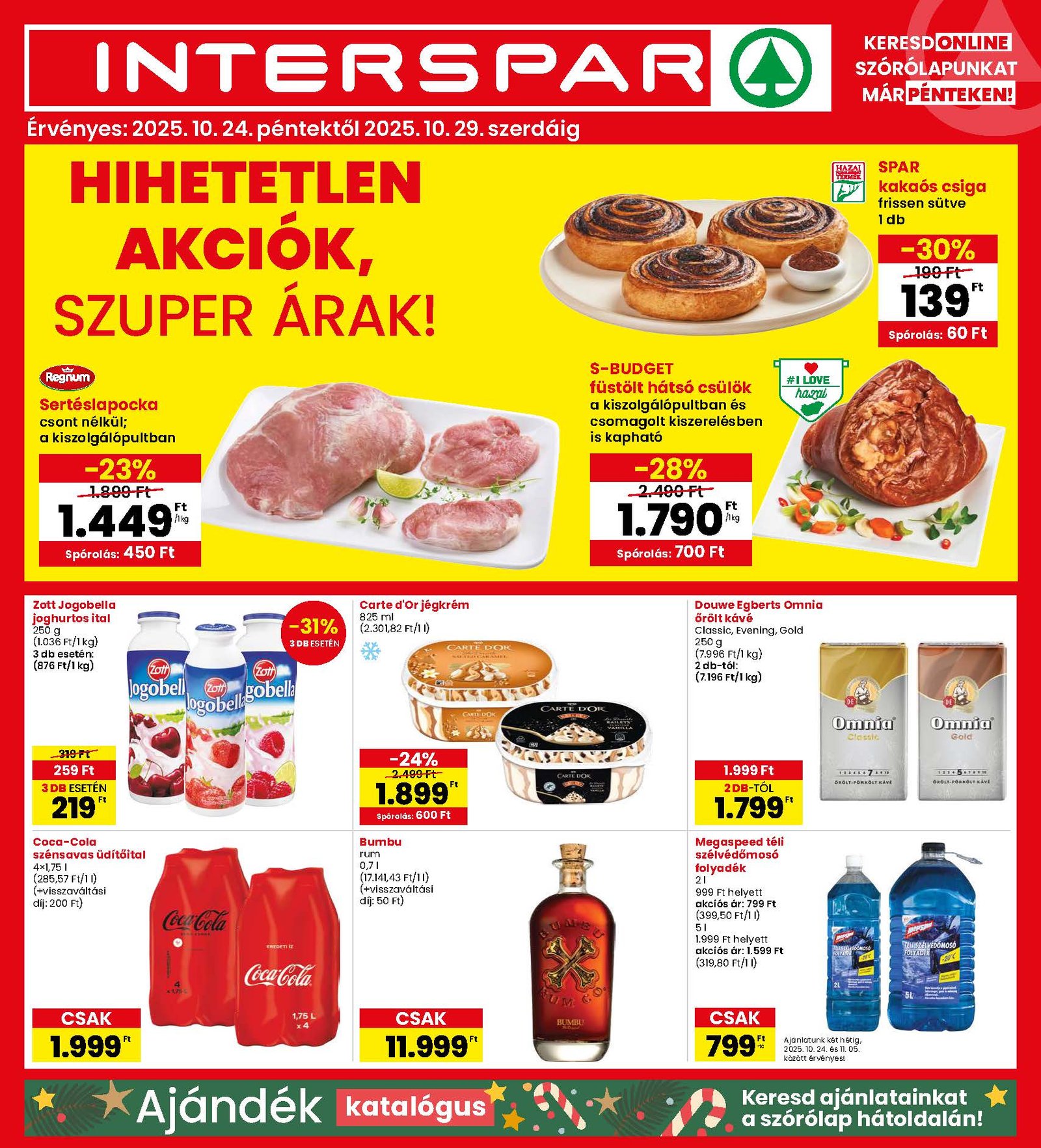 interspar akciós újság 2025 43 hét