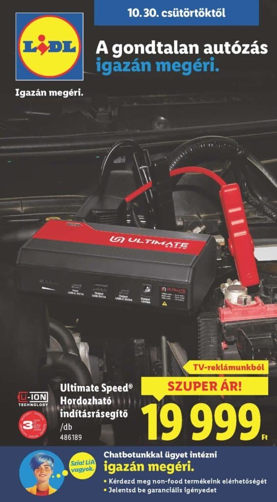 lidl nonfood akciós újság 2025 44 hét