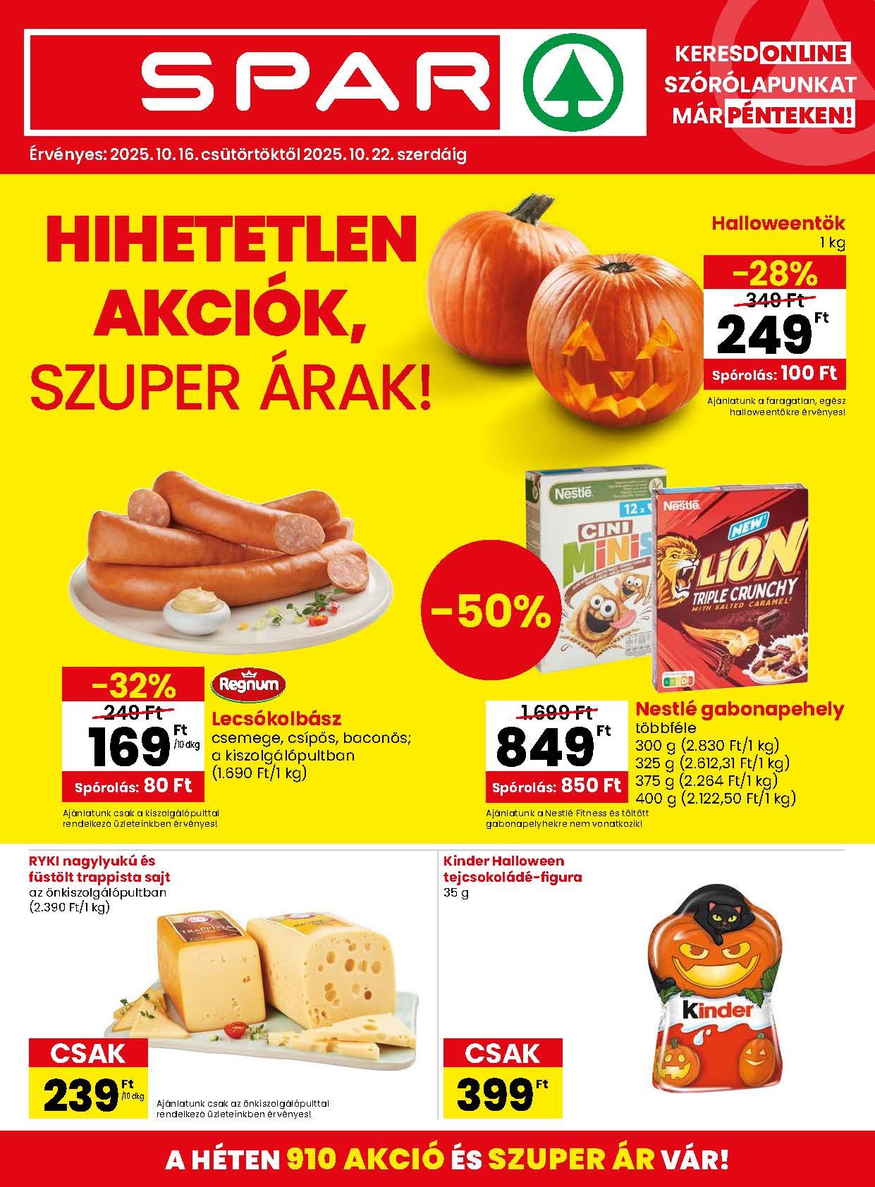 spar akciós újság 2025 42 hét